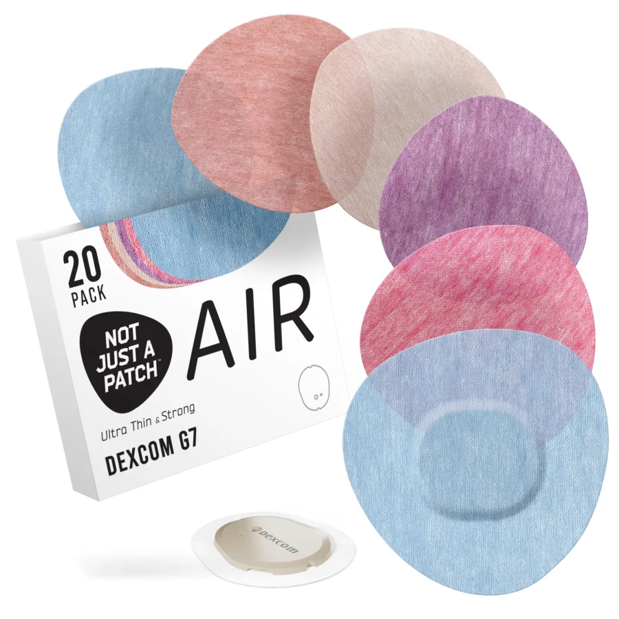Air Patches pour Dexcom G7 – Multicolore – Boite de 20
