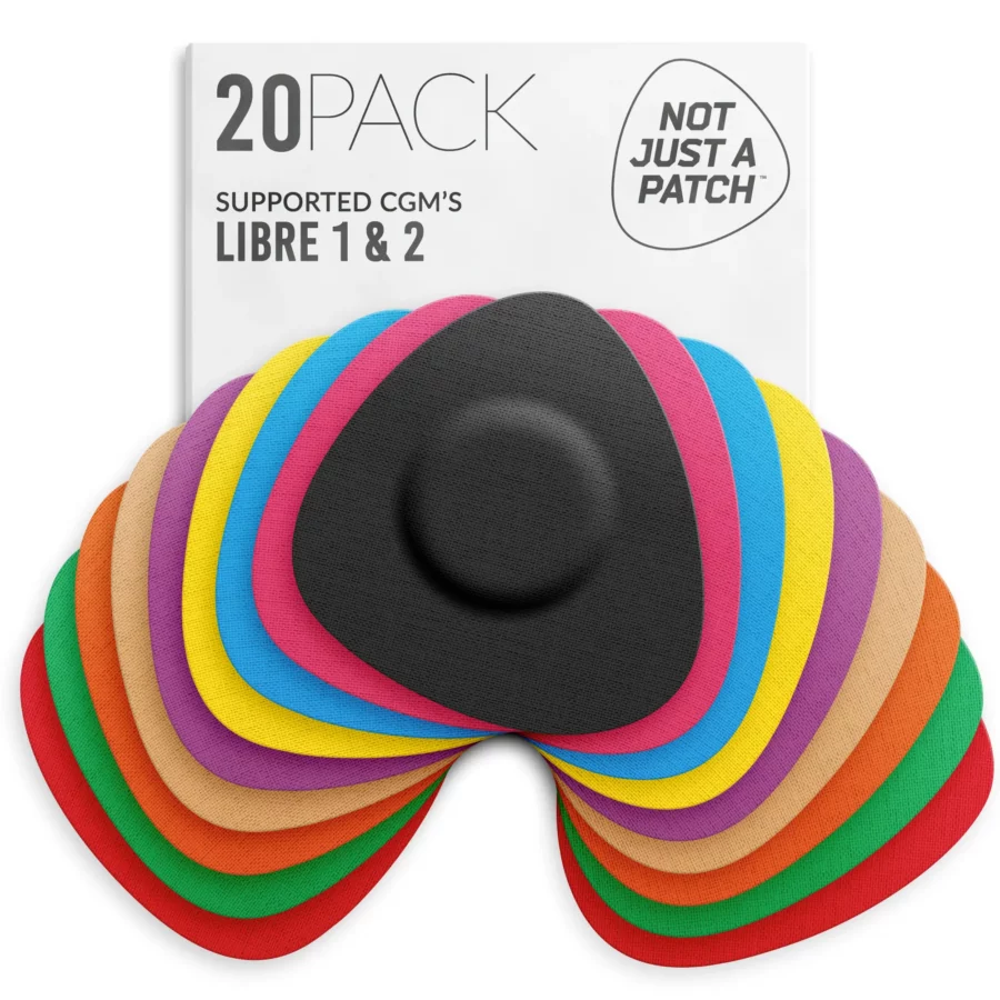 Patches Originaux pour Freestyle Libre 1 & 2 | Medtronic – Multicolore – Boite de 20