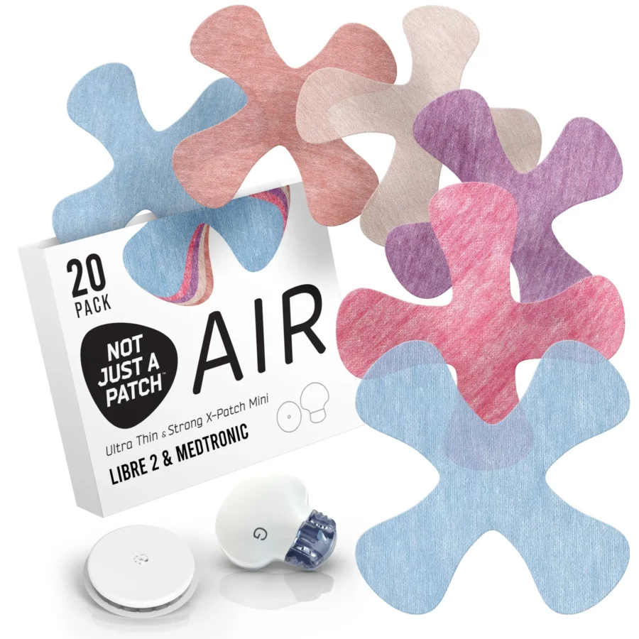 X-Mini Air – Boîte de 20 – Multicolores pour Freestyle Libre 1 & 2 / Medtronic