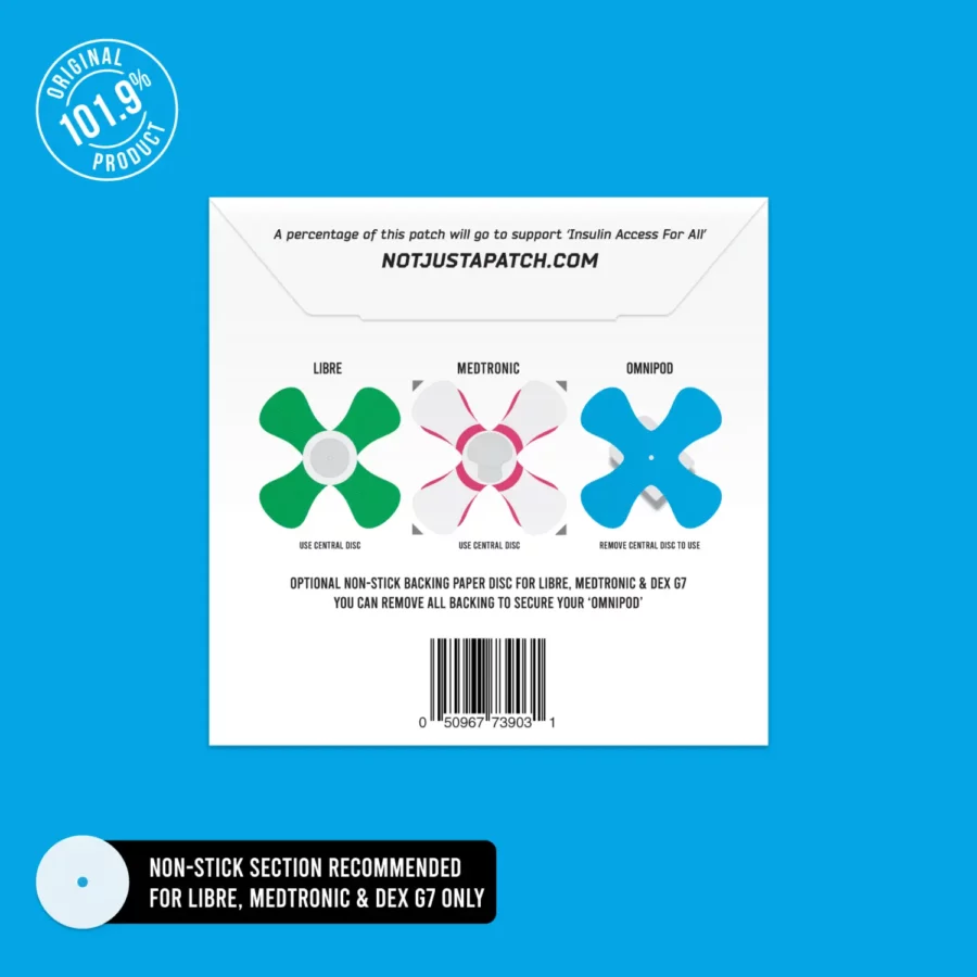 X-Patches – Boîte de 20 – Multicolores pour Freestyle Libre 1 & 2, Medtronic, Omnipod – Image 3