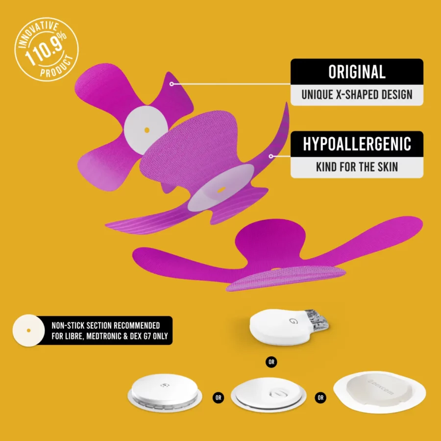 X-Patches – Boîte de 20 – Multicolores pour Freestyle Libre 1 & 2, Medtronic, Omnipod – Image 4