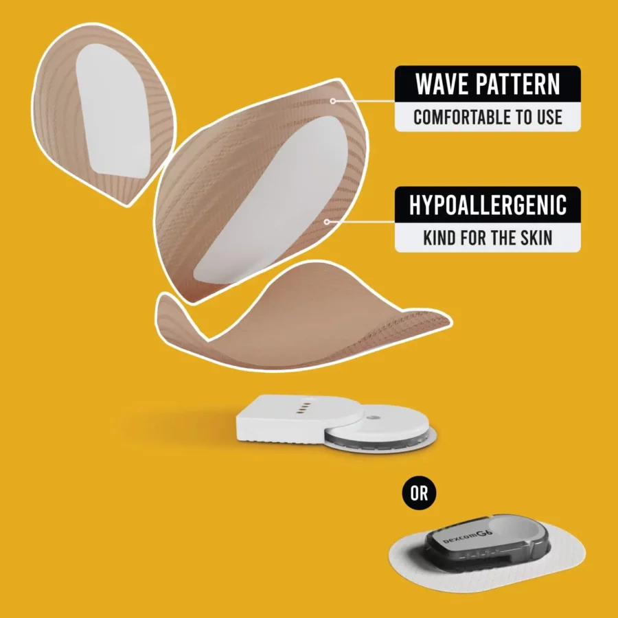Patches Originaux pour Dexcom G6 – Beige – Boite de 20 – Image 9